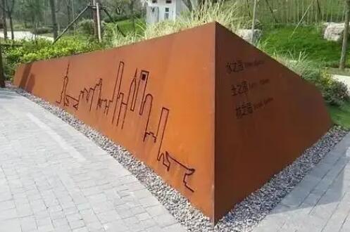 靖西耐候钢挡土墙